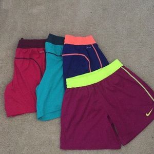 Set of Nike soccer shorts